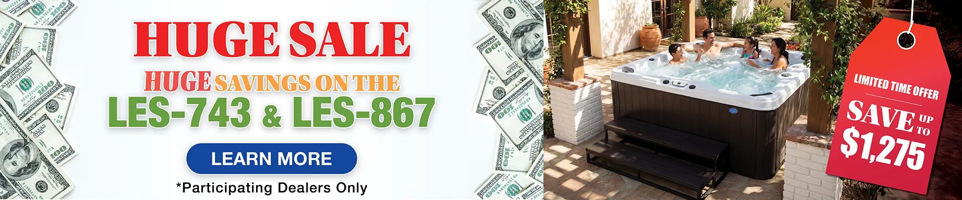 Calspas hot tub being used in a family setting - Sequim